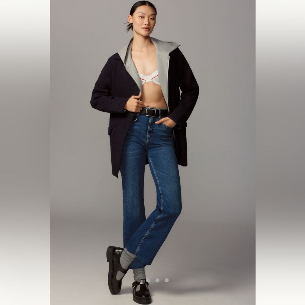 Anthropologie Pilcro Annie High-Rise Straight-Leg Jeans